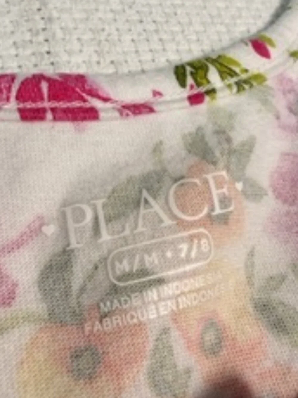 The Children’s Place Girls Floral Dress Pink Multicolor Short Sleeve A-Line
